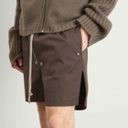 Rick Owens Men's Heavy Cotton Poplin Bela Boxers in Dark Dust