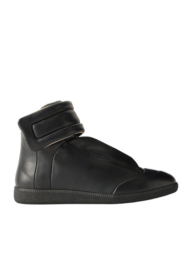 Photo: Maison Margiela - Future Leather Sneakers - Black