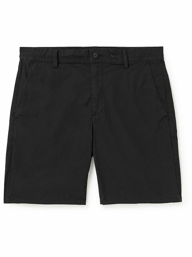 Photo: Rag & Bone - Perry Straight-Leg Stretch-Cotton Twill Shorts - Black