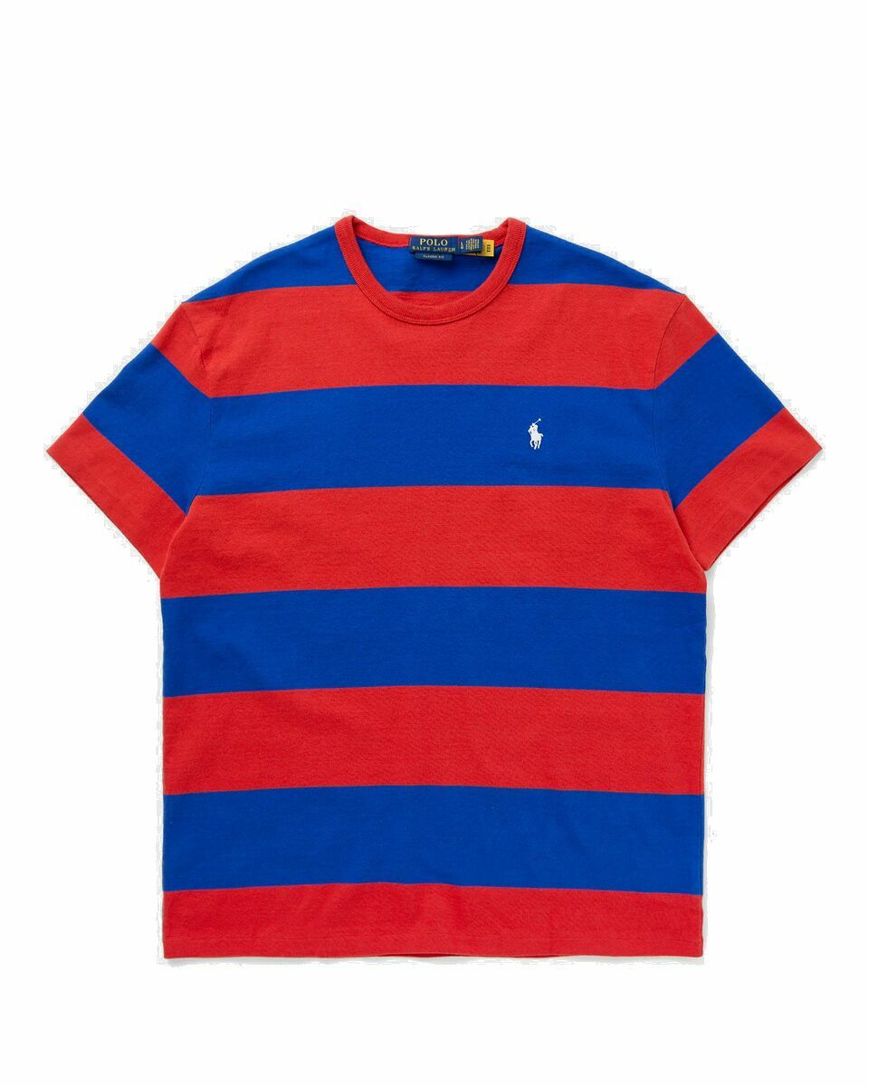 Photo: Polo Ralph Lauren Short Sleeve Tee Blue/Red - Mens - Shortsleeves