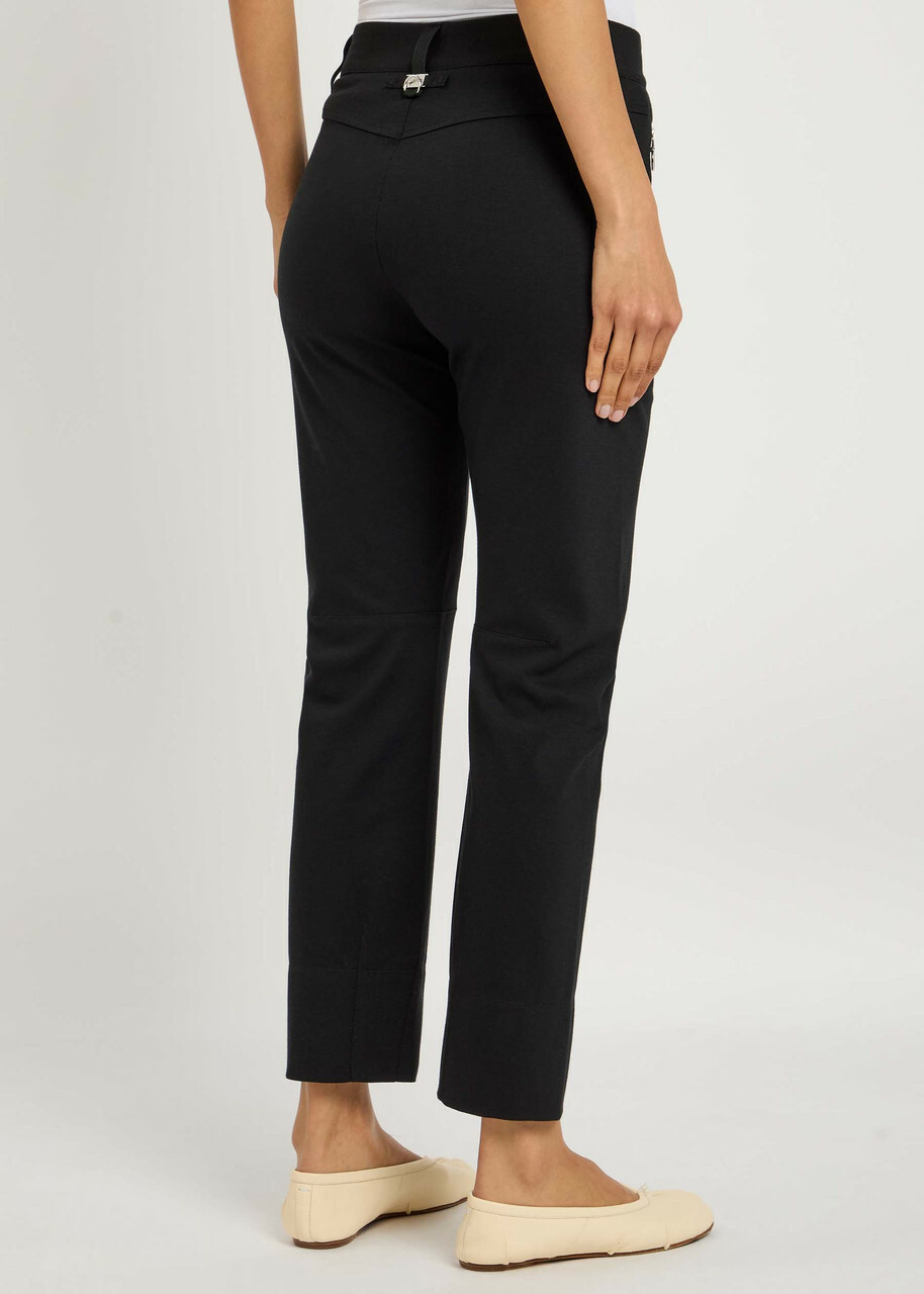 High Stunt Straight-leg Stretch-jersey Trousers Black