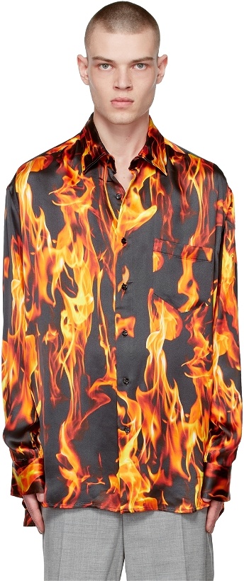 Photo: VETEMENTS Black Fire Jersey Shirt