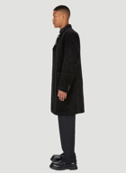 Tailored Corduroy Coat in Black