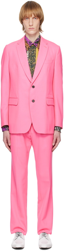 Photo: Dries Van Noten Pink Two-Button Suit