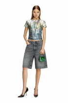 Diesel 1DR-XS-S-Iconic mini bag in mirrored leather - Handbags Womens in Green