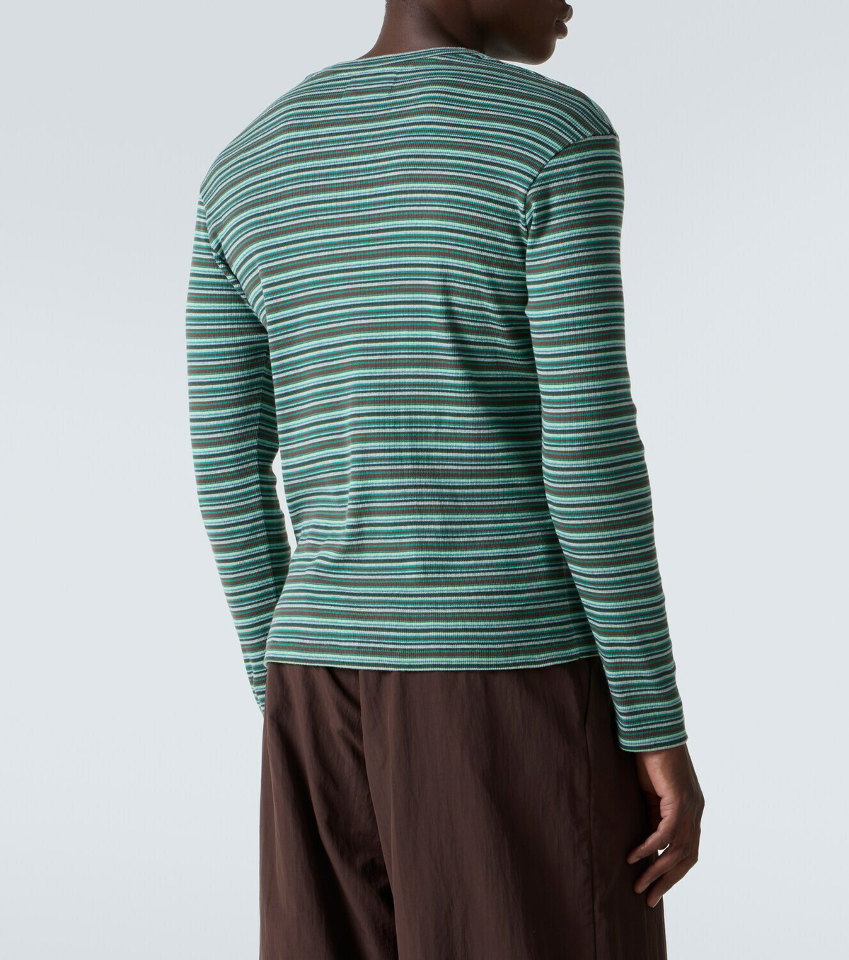 ERL Striped cotton jersey T-shirt