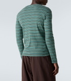 ERL Striped cotton jersey T-shirt