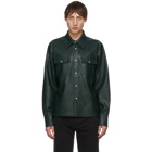 Sefr Green Faux-Leather Matsy Jacket
