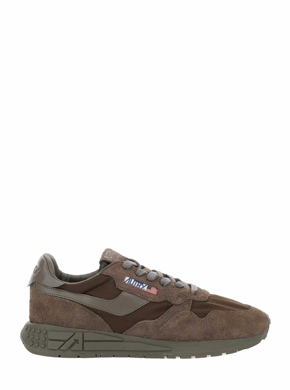Autry - Medalist Low Two-Tone Leather Sneakers - White Autry