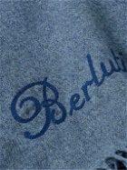 Berluti - Fringed Logo-Embroidered Silk-Felt Scarf