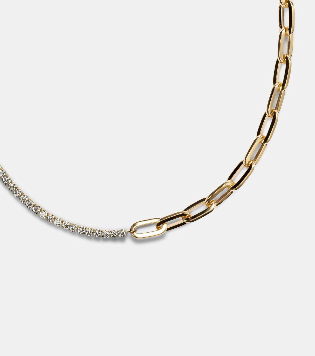Bucherer Fine Jewellery 18kt gold chain necklace with diamonds