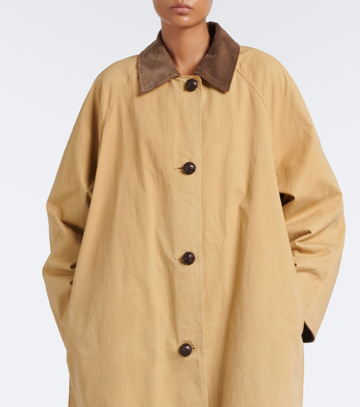 The Row Ina cotton gabardine coat
