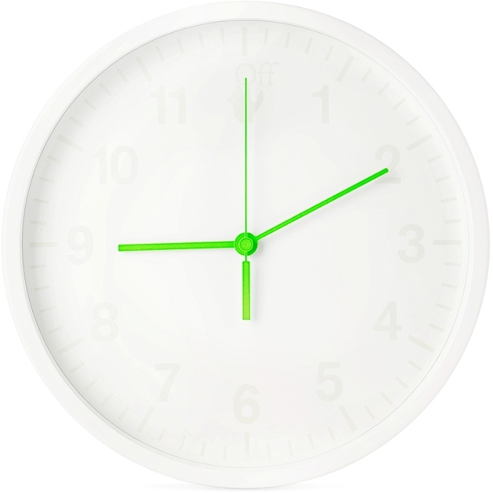 Photo: Off-White White Logo Wall Clock