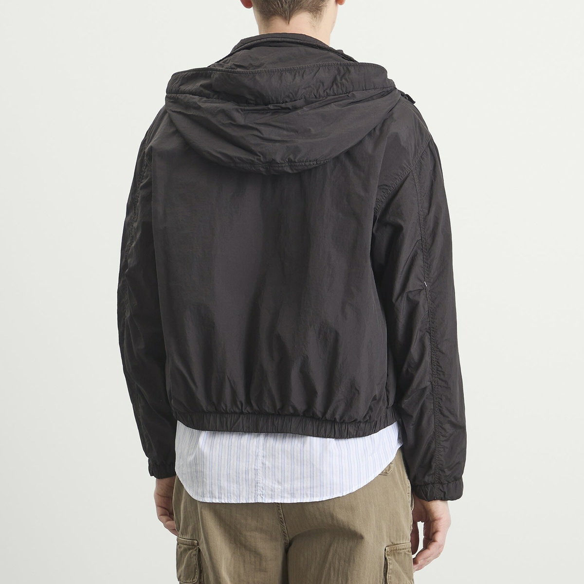 Ranra Men's Purs Padded Nylon Hoodie Jacket in After Dark