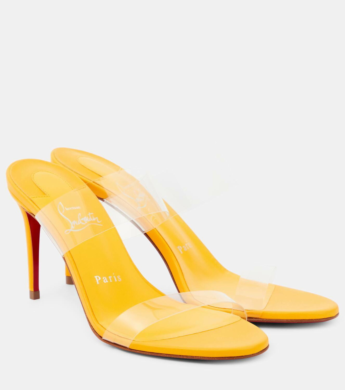 Christian Louboutin Just Nothing 85 PVC mules Christian
