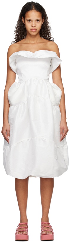 Photo: Kika Vargas SSENSE Exclusive White Laila Midi Dress