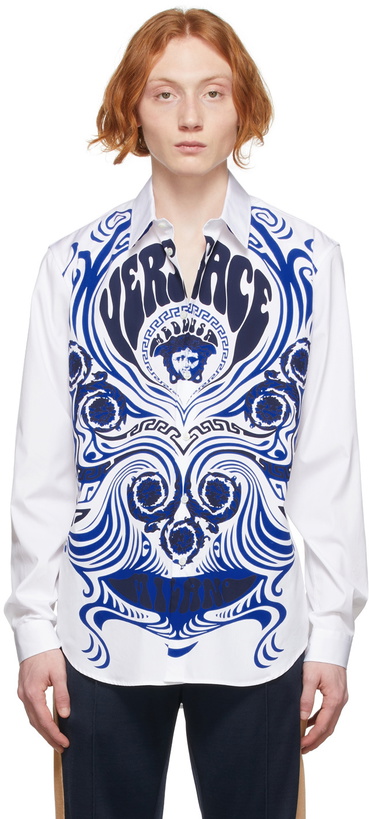 Photo: Versace White Medusa Music Shirt