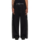 LU'U DAN Black Side Zip Jeans