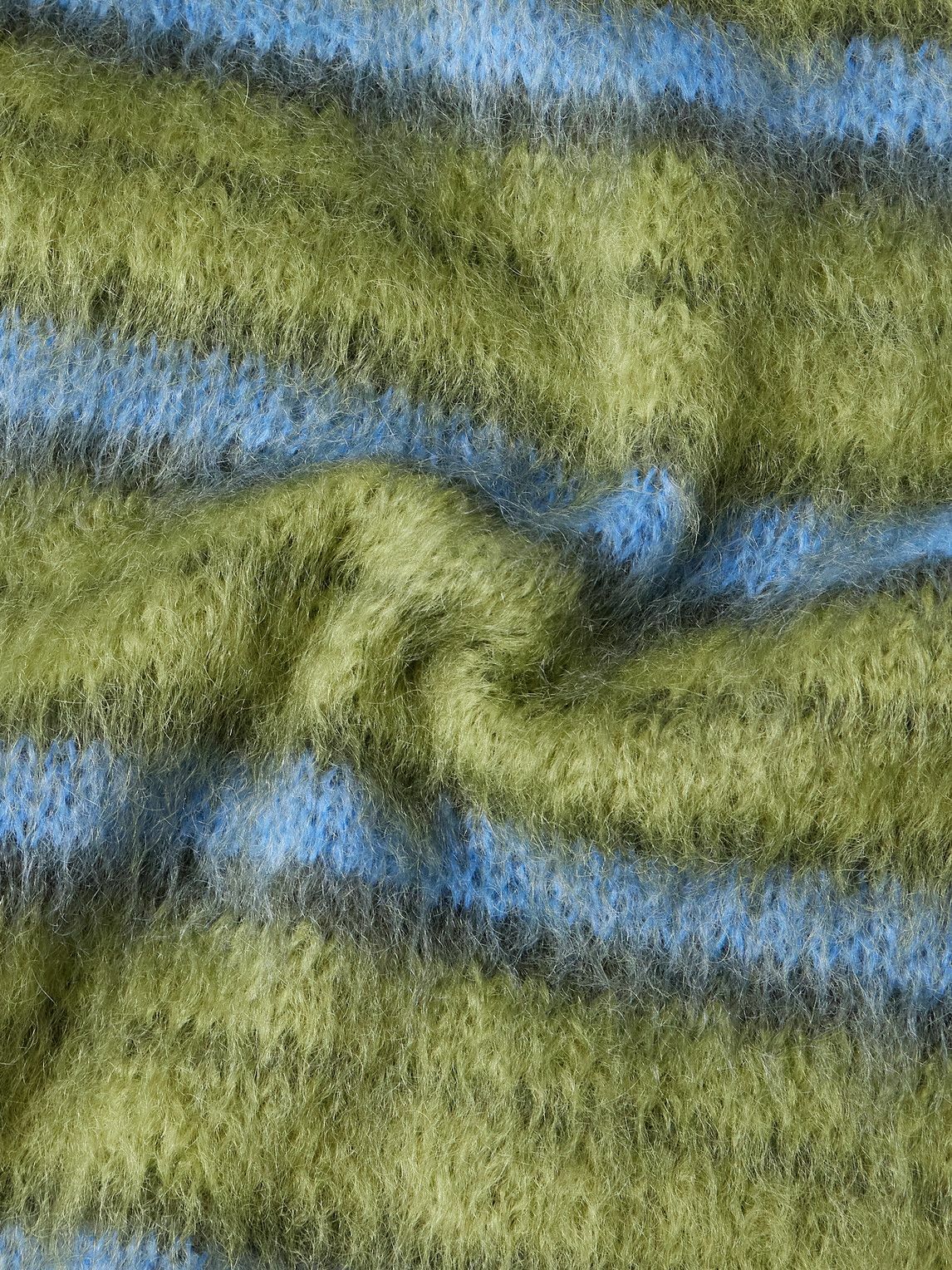 Marni - Striped Mohair-Blend Sweater - Green