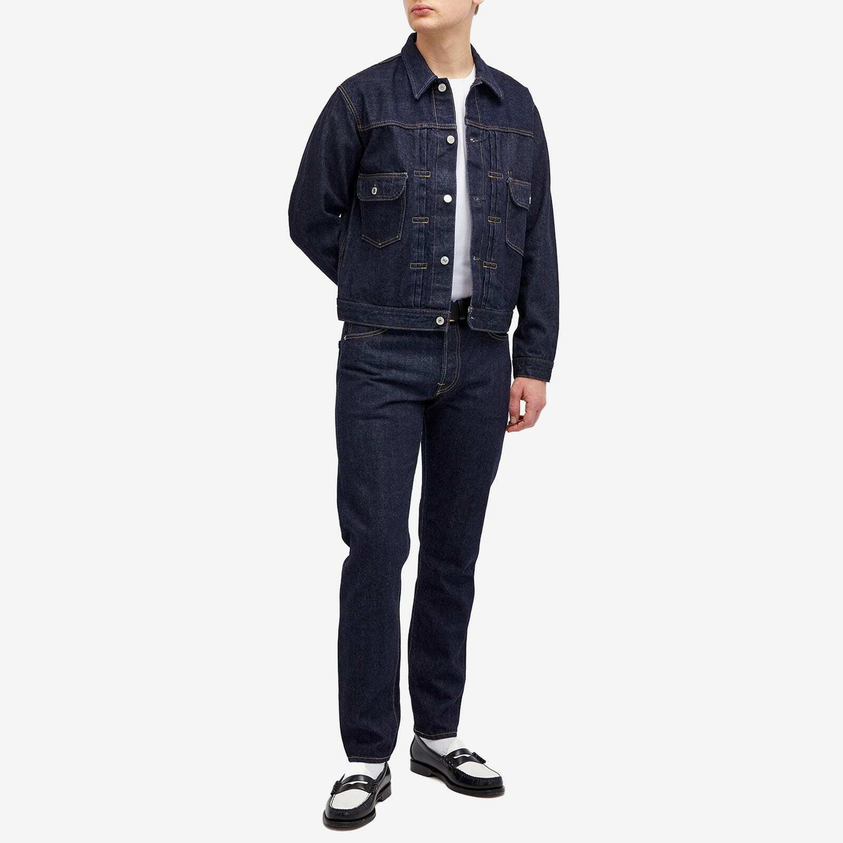 Edwin Men's Selvedge Denim Jacket in Blue Rinsed