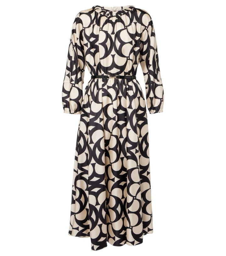 Photo: 'S Max Mara Nina silk twill maxi dress