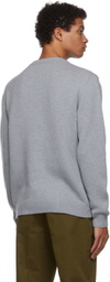 Maison Kitsuné Grey Big Fox Head Sweater
