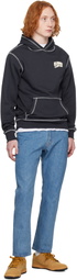 Billionaire Boys Club Navy Puff Small Arch Logo Constrast Stitch Hoodie