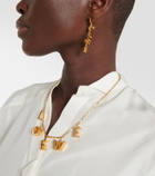 Loewe Logo sterling silver drop earrings