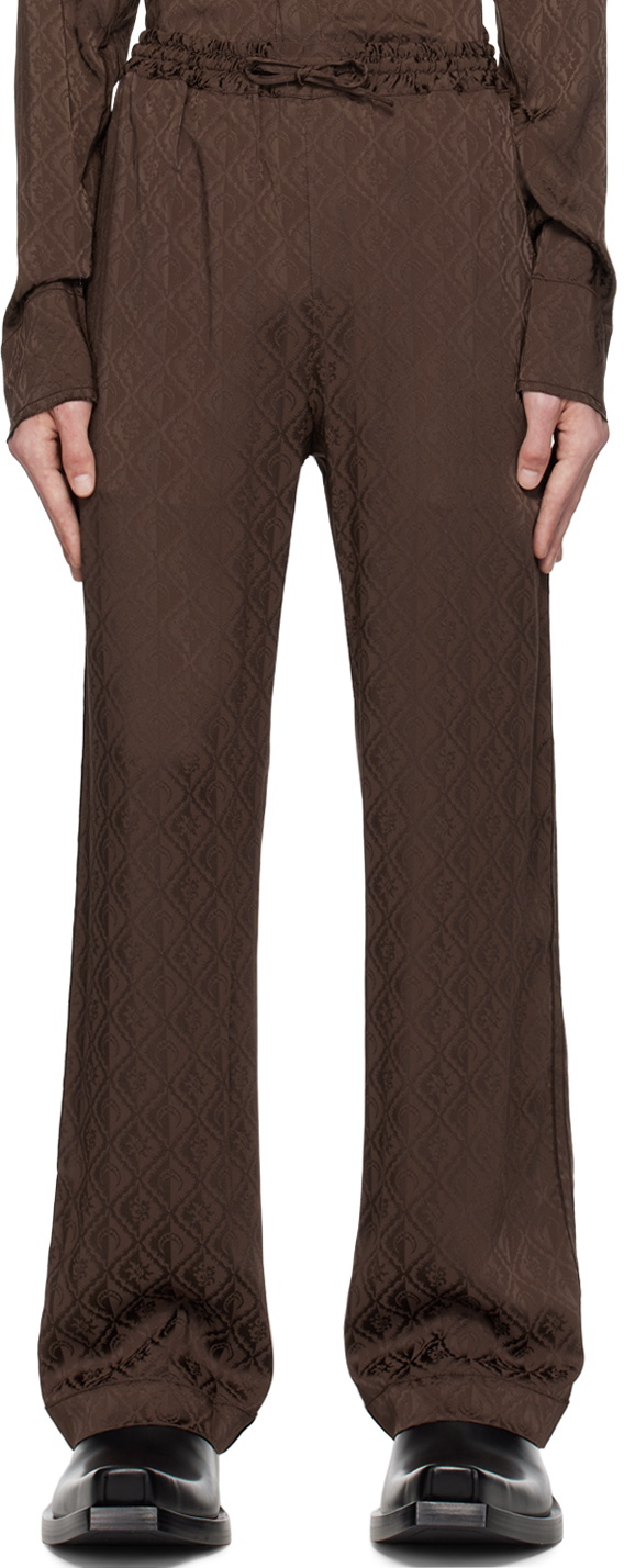Marine Serre Brown Moon Diamant Trousers