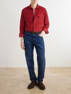 Canali - Cotton-Corduroy Shirt - Red