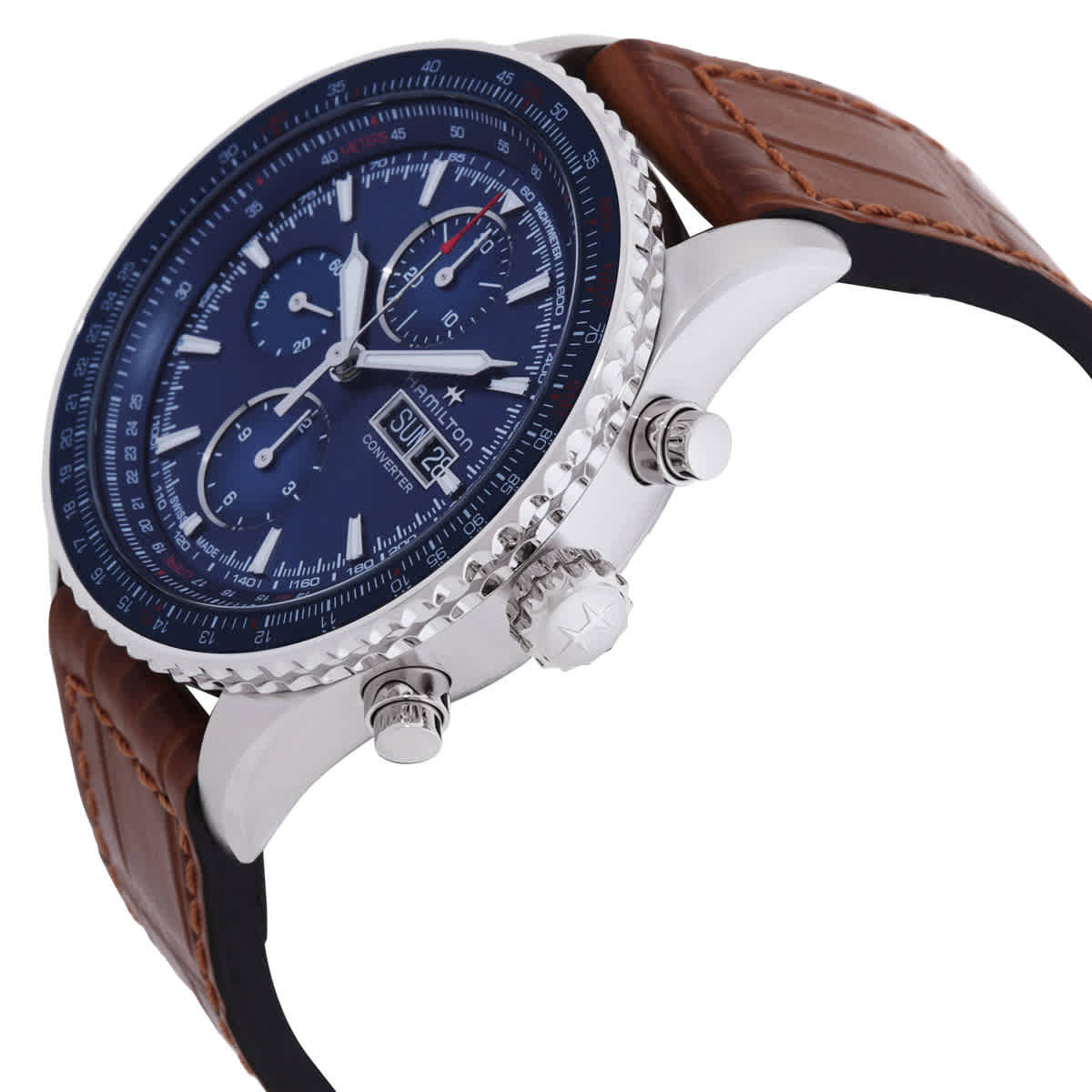 Hamilton Khaki Aviation Chronograph Automatic Blue Dial Watch H76746540