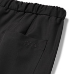 Fendi - Slim-Fit Wool-Twill Drawstring Trousers - Men - Black