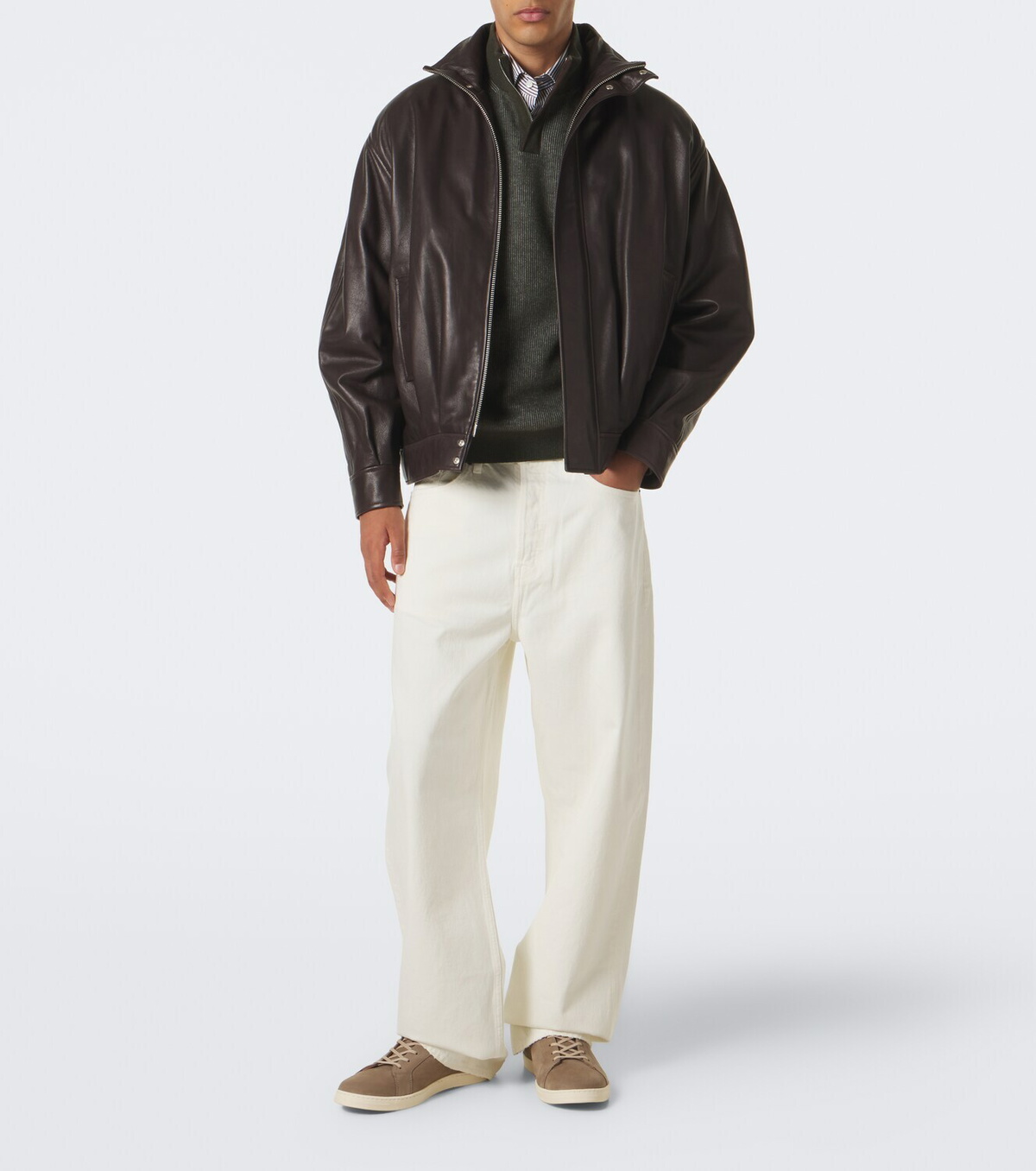 George Cleverley Jack III leather sneakers