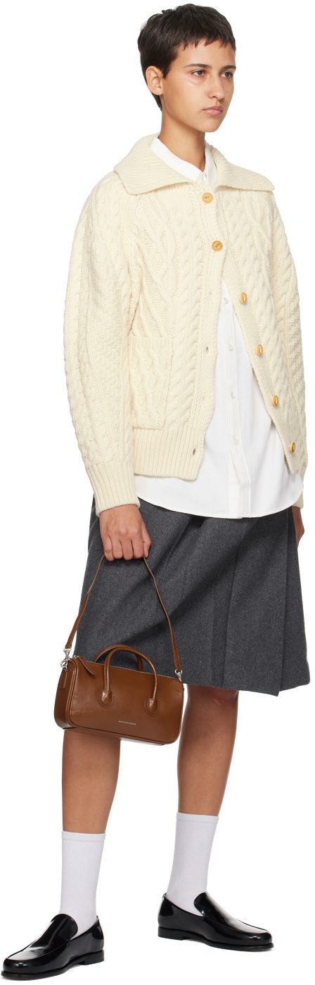 Dunst Gray Belted Midi Skirt