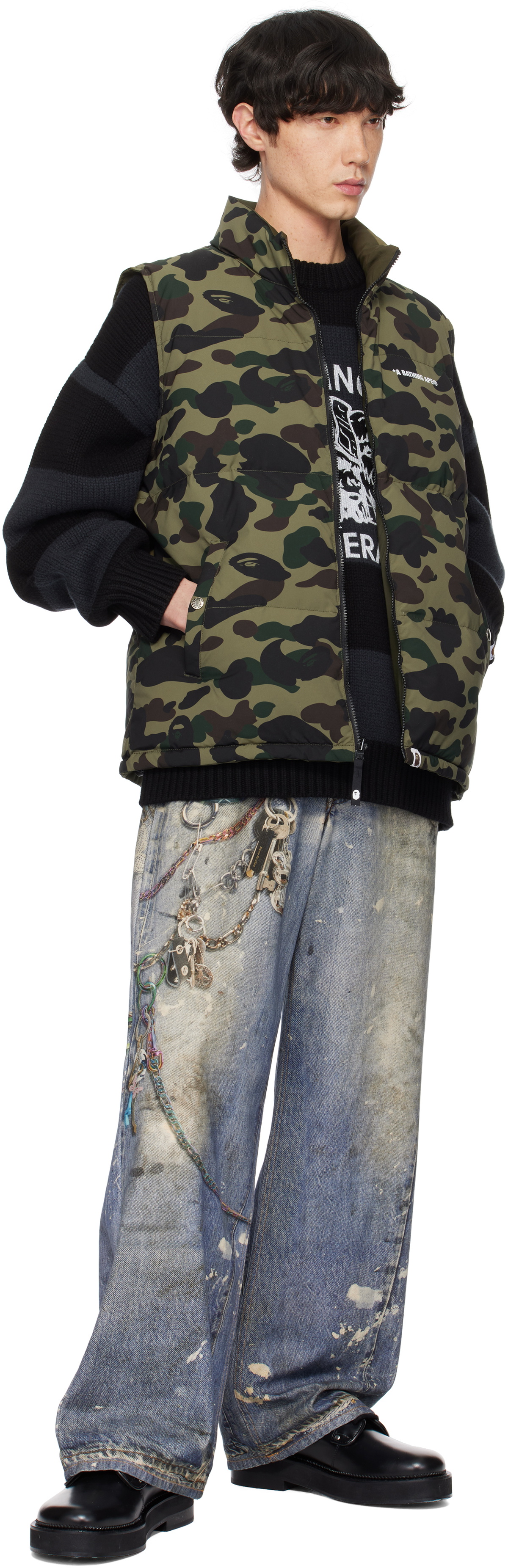 ジャケット・アウター A BATHING APE / reversible down vest A BATHING APE® Art Camo Reversible Down Vest | Bape official