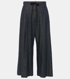 Brunello Cucinelli Cropped mid-rise flared jeans