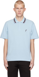 Ferragamo Blue Organic Cotton Polo