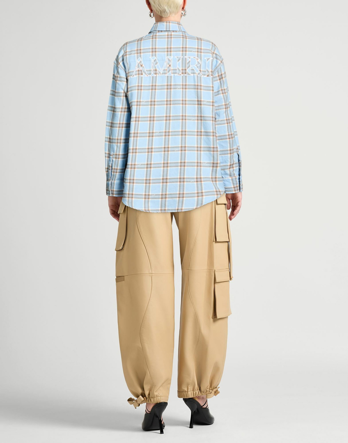 Amiri Womens Shirt Sky in Blue