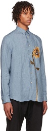 Paul Smith Blue Linen Shirt