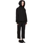 Ann Demeulemeester Black Plain Hoodie