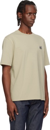 Maison Kitsuné Beige Fox Head Comfort T-shirt