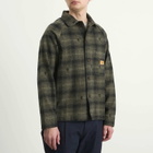 Service Works Men's Thistle Plaid FOH Jacket in Olive