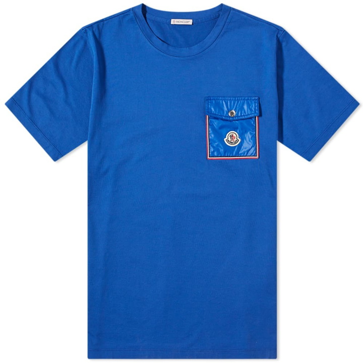 Photo: Moncler Men's Maya Pocket Logo T-Shirt in Bluette
