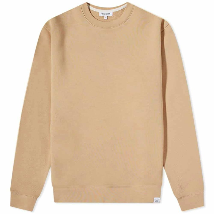 Photo: Norse Projects Men's Vagn Classic Crew Sweat in Utility Khaki
