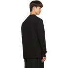 Rick Owens Black Patch Crewneck Sweater