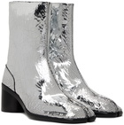 Maison Margiela Silver Tabi Mirror Boots