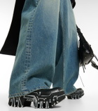 Balenciaga - Bulldozer lace-up leather ankle boots