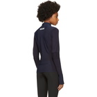 adidas by Stella McCartney Navy Knit Zip-Up Jacket