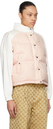 Gucci Pink GG Down Vest