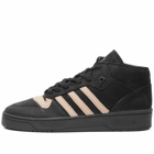 Adidas Rivalry Mid 001 Sneakers in Black/Sesame/White